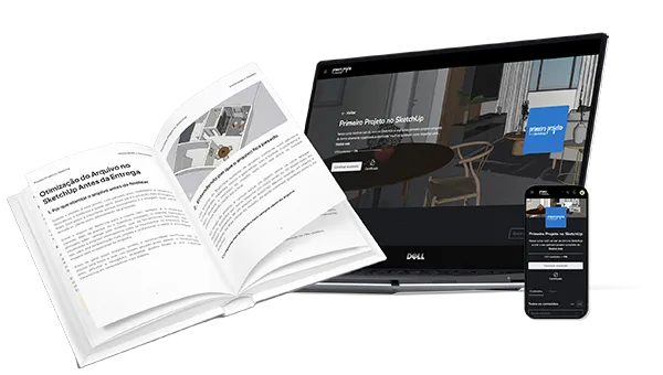 Materiais recebidos no curso Primeiro Projeto no SketchUp